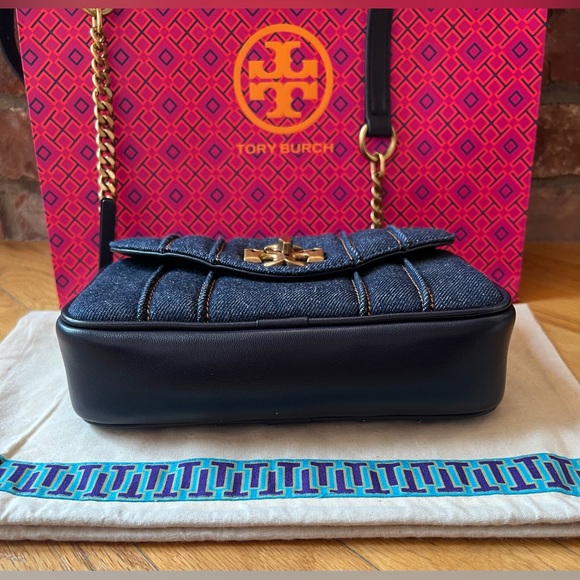 Tory Burch Kira Denim Mini Camera Bag - Picture 5 of 13